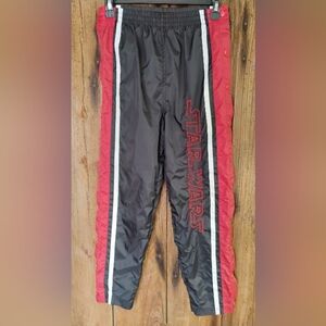Vintage Star Wars Track Pants Boys Size 10 Nylon Lined Windbreaker Pull Away...